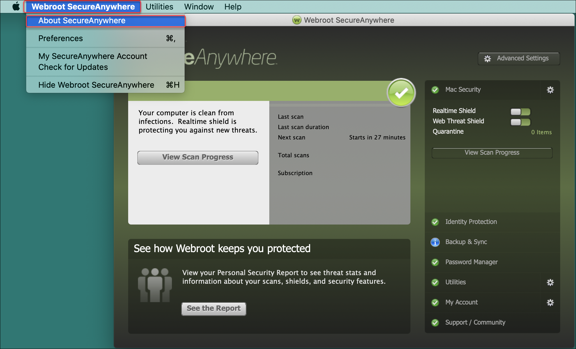 Webroot Support